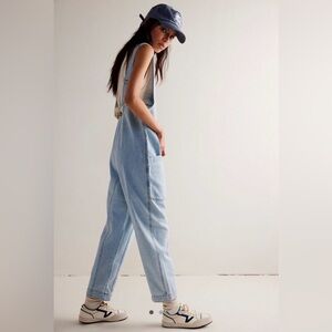 We the Free High Roller Jumpsuit - Light Wash